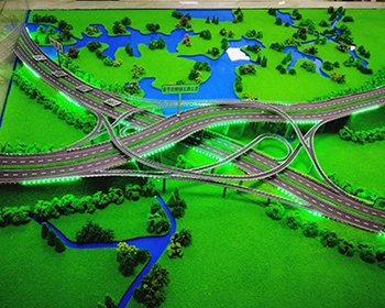 万州立交互通高速路模型制作