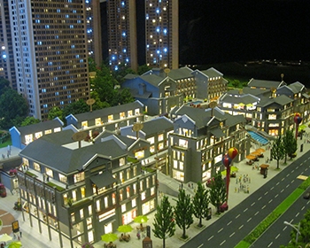 万州珠江太阳城建筑模型