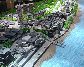 四川文峰古街建筑模型