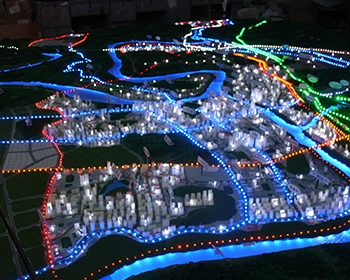湖北合川城北规划模型